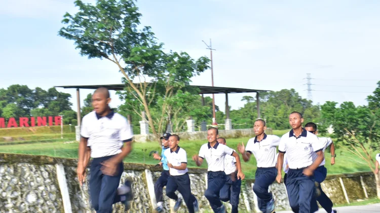 Jumat Ceria Penuh Semangat, Denmako Pasmar 3 Wujudkan Prajurit Sehat dan Siap Tugas