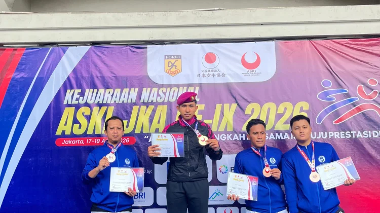 Lima Medali Diboyong, Atlet Karate Pasmar 3 Tunjukkan Taring di Kejurnas ASKI 2026