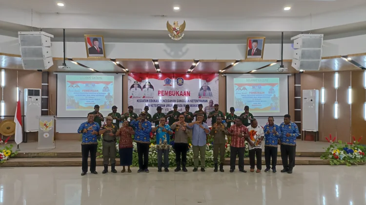 Pemkab Sorong Selatan Menggelar Edukasi Pencegahan Gangguan Ketentraman