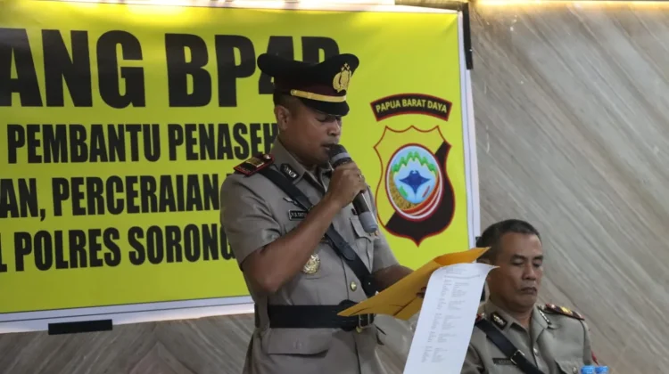 Momen Sidang BP4R Bagi 8 Pasang Personil Polres Sorong Selatan