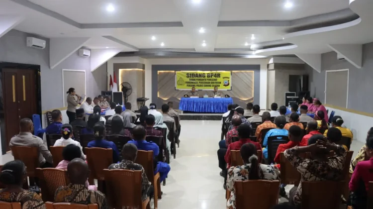 Momen Sidang BP4R Bagi 8 Pasang Personil Polres Sorong Selatan