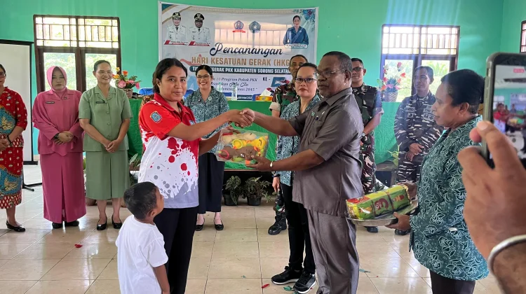 Pencanangan HKG ke-54 TP-PKK Sorong Selatan