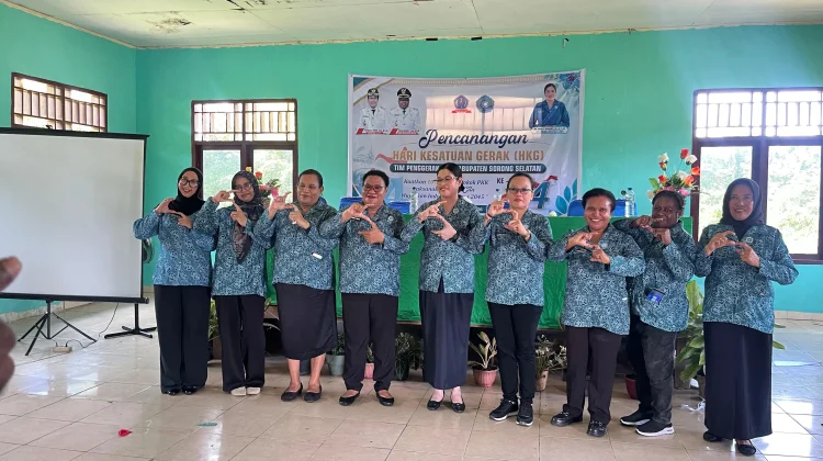 Pencanangan HKG ke-54 TP-PKK Sorong Selatan