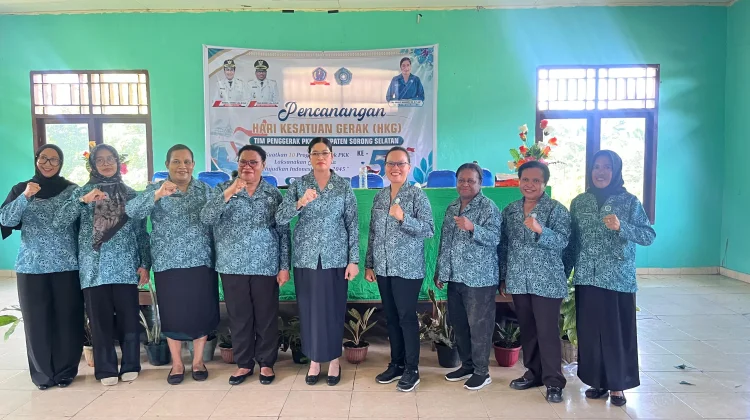 Pencanangan HKG ke-54 TP-PKK Sorong Selatan