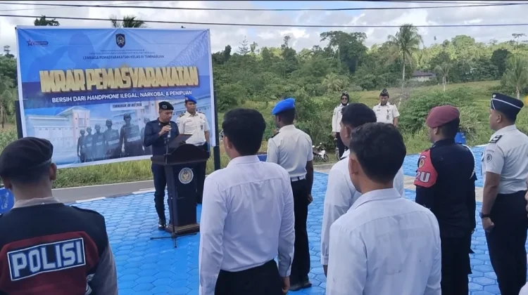 Momen Ikrar Pemasyarakatan dan Razia Warga Binaan Lapas Kelas III Teminabuan