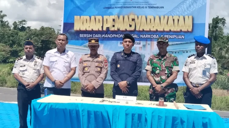 Momen Ikrar Pemasyarakatan dan Razia Warga Binaan Lapas Kelas III Teminabuan
