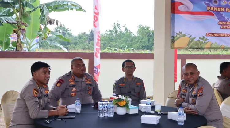Polda PBD Melaksanakan Kegiatan Ketahanan Pangan dan Panen Raya Jagung Serentak