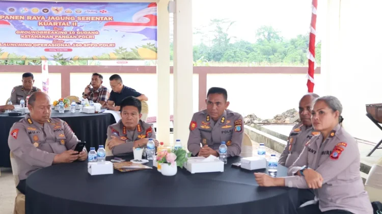 Polda PBD Melaksanakan Kegiatan Ketahanan Pangan dan Panen Raya Jagung Serentak
