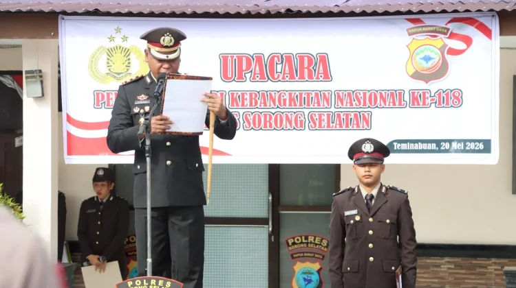 Polres Sorong Selatan Melaksanakan Upacara Hari Kebangkitan Nasional ke-118