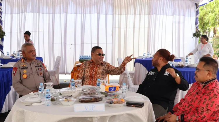 Wakapolda Papua Barat Daya Hadiri Aksi Makan Sumbang