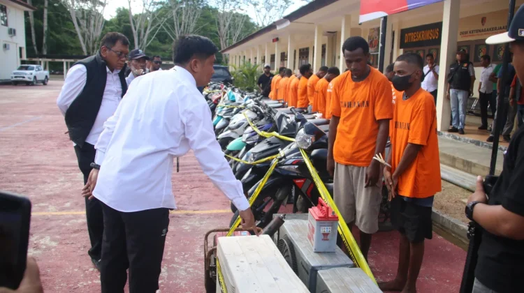 16 Tersangka Curanmor dan Curas Beserta 32 Unit Motor Berhasil Diamankan