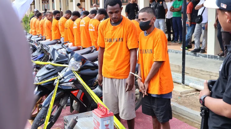16 Tersangka Curanmor dan Curas Beserta 32 Unit Motor Berhasil Diamankan