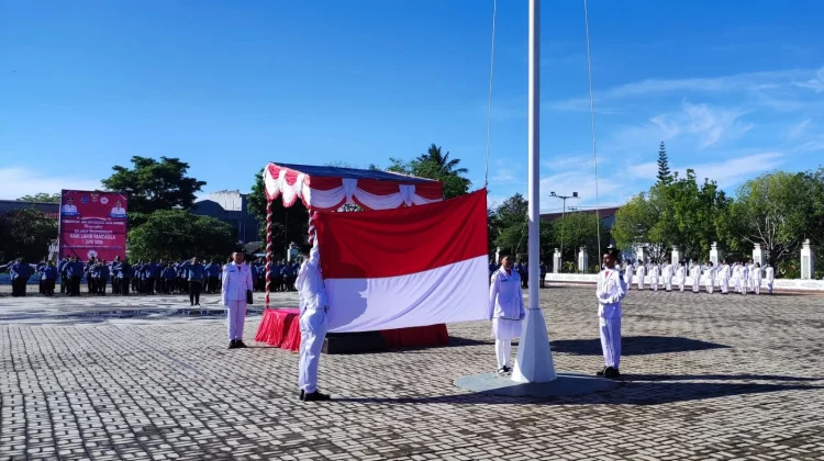 Pengibaran Bendara Upacara Hari Lahir Pancasila 2026 di Kota Sorong