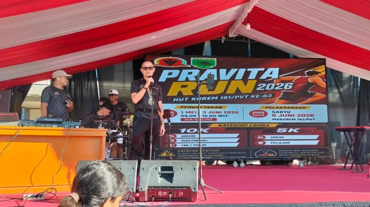 Korem 181/PVT Rayakan HUT ke-63 Melalui Ajang Pravita RUN
