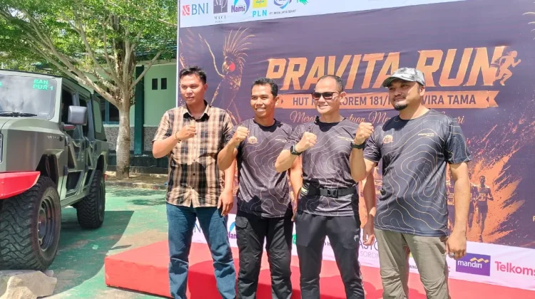 Korem 181/PVT Rayakan HUT ke-63 Melalui Ajang Pravita RUN