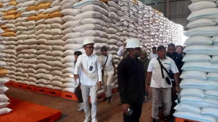 DPR RI cek Stok Beras dan Minyak Goreng Bulog di Sorong