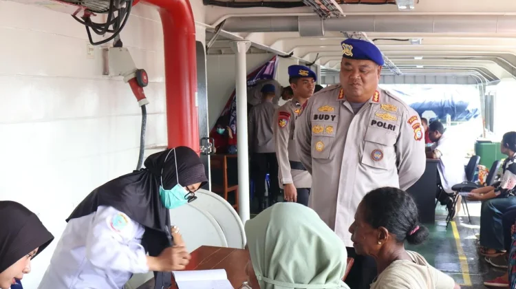 Sambang Nusa Presisi dan Baksos, Warnai HUT ke-80 Bhayangkara