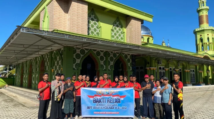 Sambut HUT ke-80 Bhayangkara, Polda PBD Selenggarakan Baksos di Tempat Ibadah