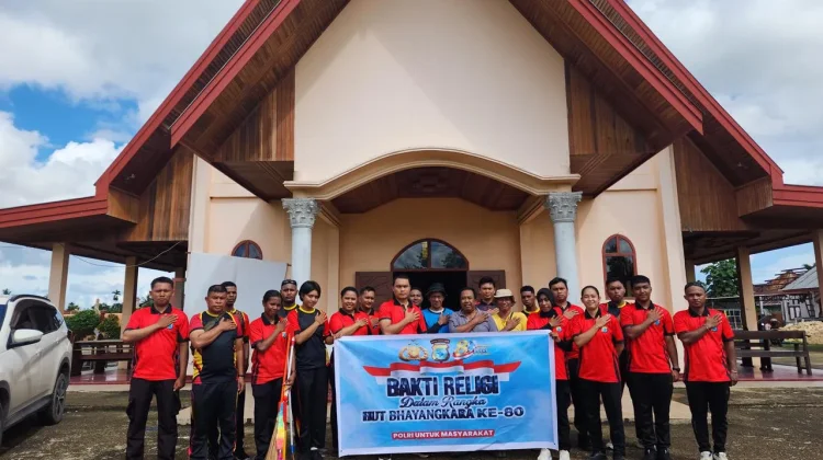 Sambut HUT ke-80 Bhayangkara, Polda PBD Selenggarakan Baksos di Tempat Ibadah