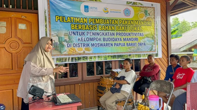 Pelatihan Pembuatan Pakan Mandiri Berbasis Bahan Baku Lokal di Sorong Selatan