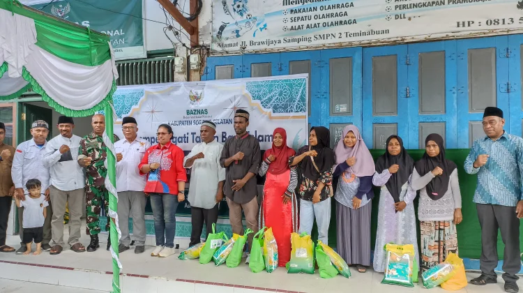 Baznas Sorong Selatan Berbagi Sembako Peringati Tahun Baru Islam 1448 Hijriah