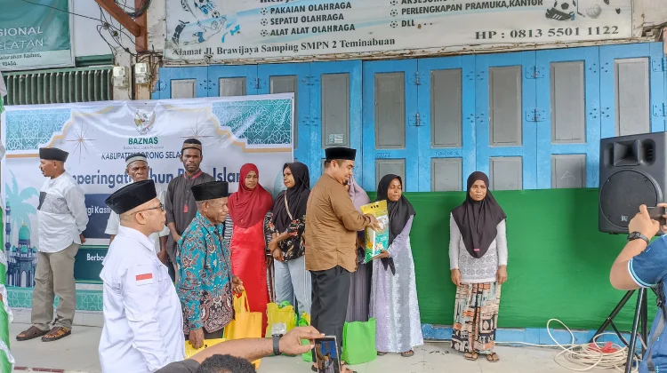 Baznas Sorong Selatan Berbagi Sembako Peringati Tahun Baru Islam 1448 Hijriah