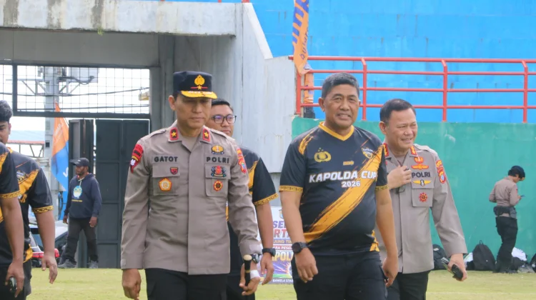 Kapolda PBD Resmi Buka Turnamen Sepak Bola Kapolda Cup II