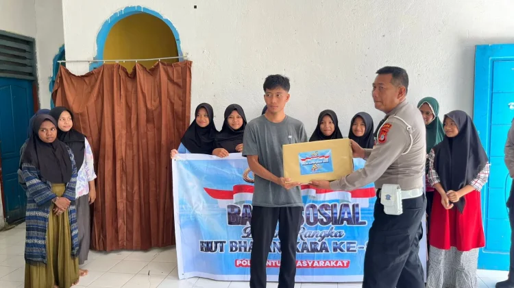 Sambut HUT ke-80 Bhayangkara, Polda PBD Salurkan Bantuan Sembako ke Panti Asuhan