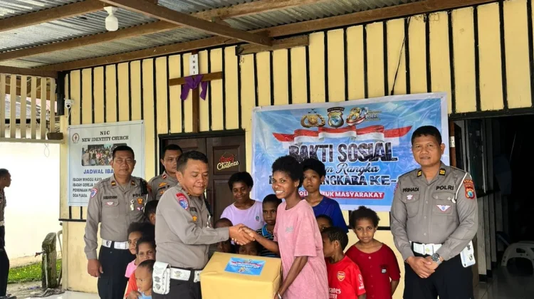 Sambut HUT ke-80 Bhayangkara, Polda PBD Salurkan Bantuan Sembako ke Panti Asuhan