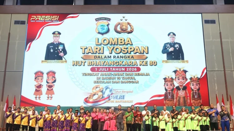 Sambut Hari Bhayangkara, Kapolda PBD Membuka Secara Resmi Lomba Yospan