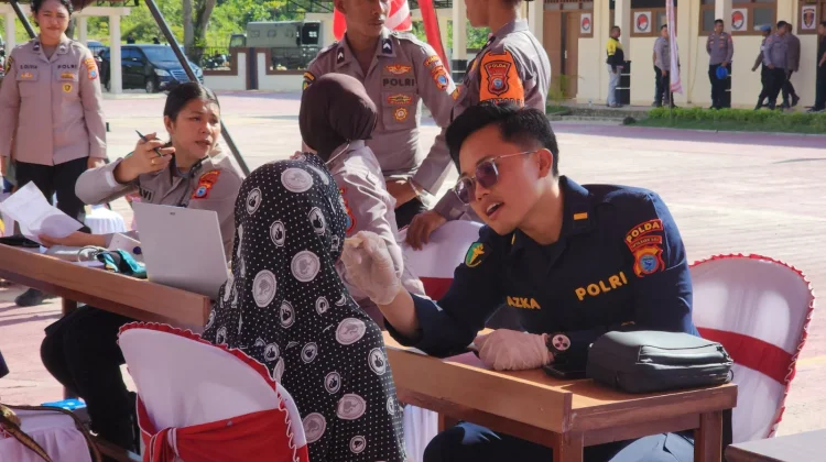 Polda PBD Selenggarakan Bakti Kesehatan Sambut Hari Bhayangkara ke-80
