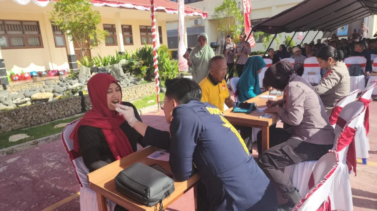 Polda PBD Selenggarakan Bakti Kesehatan Sambut Hari Bhayangkara ke-80
