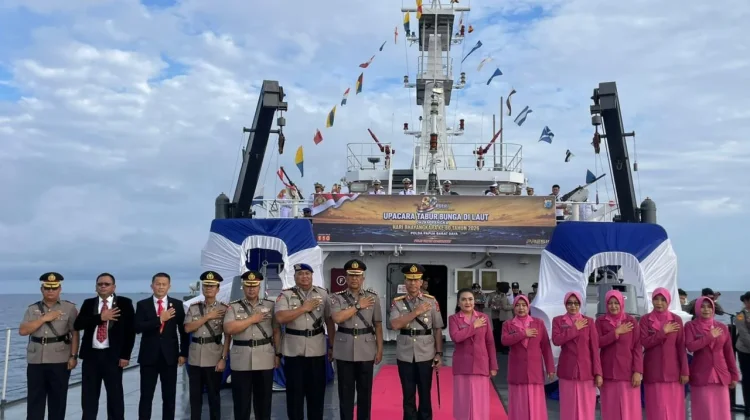 Polda PBD Laksanakan Upacara Tabur Bunga, Kenang Jasa Para Pahlawan Bhayangkara