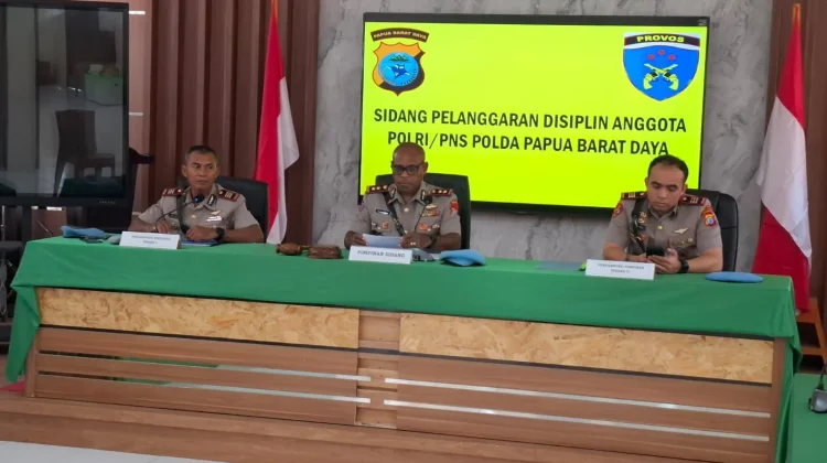 Mangkir Dinas, Bid Propam Polda PBD Laksanakan Sidang Disiplin