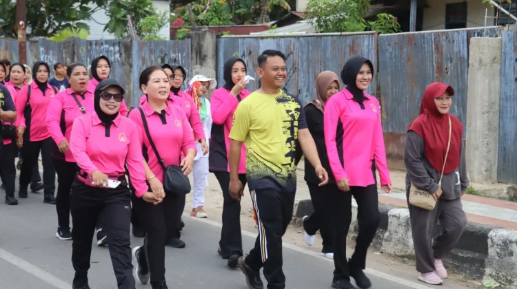 Polresta Sorong Kota Gelar Olahraga Bersama Masyarakat