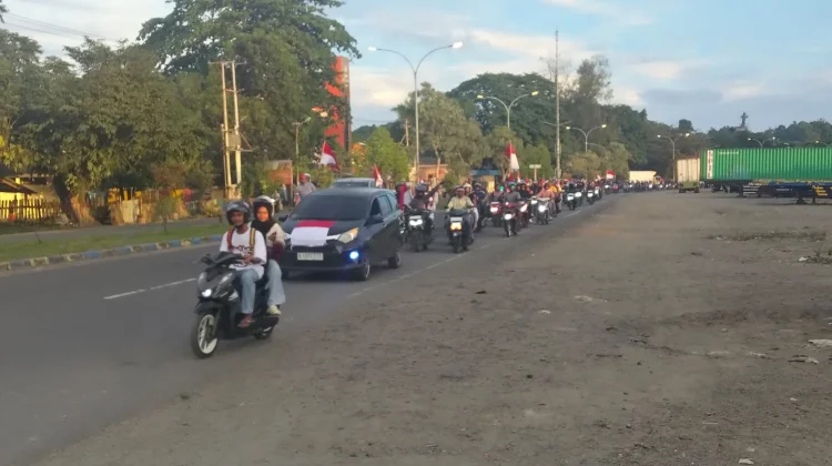 Aliansi Masyarakat PBD Cinta Damai Melaksanakan Konvoi Merah Putih