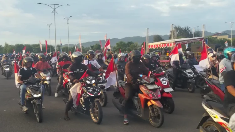 Aliansi Masyarakat PBD Cinta Damai Melaksanakan Konvoi Merah Putih