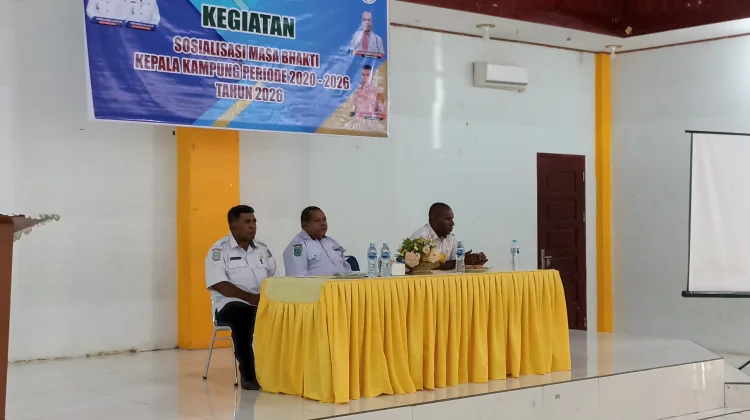 DPMK Sorong Selatan Sosialisasikan Masa Bhakti Kepala Kampung Periode 2020-2026