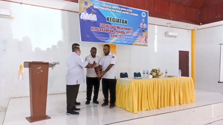 DPMK Sorong Selatan Sosialisasikan Masa Bhakti Kepala Kampung Periode 2020-2026