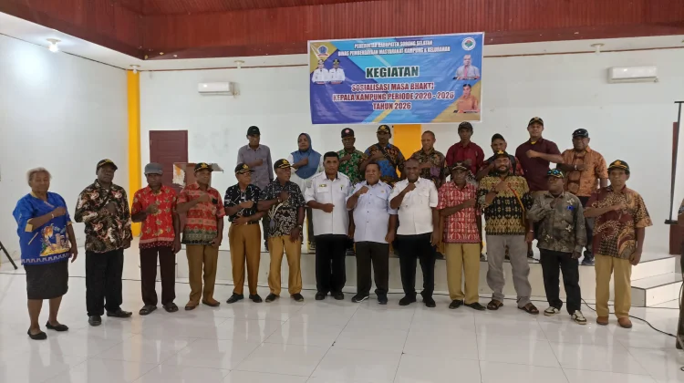 DPMK Sorong Selatan Sosialisasikan Masa Bhakti Kepala Kampung Periode 2020-2026