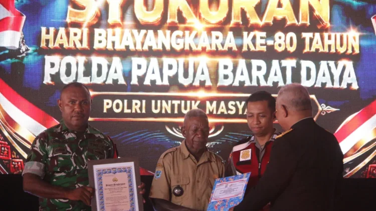 Polres Sorong Selatan Terima Penghargaan Dari Polda Papua Barat Daya