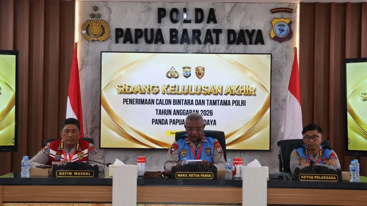 51 Orang Dinyatakan Lulus pada Sidang Penerimaan Bintara dan Tamtama di Polda PBD