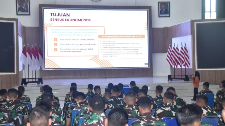 Prajurit Koarmada III Ikuti Pendataan Sensus Ekonomi 2026
