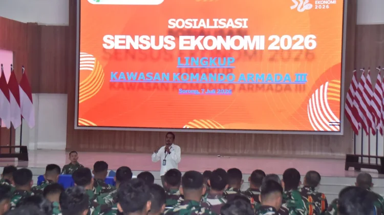 Prajurit Koarmada III Ikuti Pendataan Sensus Ekonomi 2026