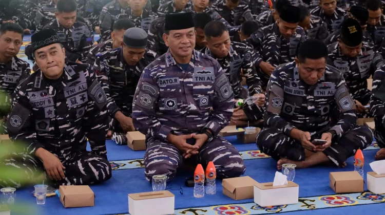 Tingkatkan Keimanan dan Ketakwaan, Koarmada III Ikuti Kauseri Agama Melalui Vicon
