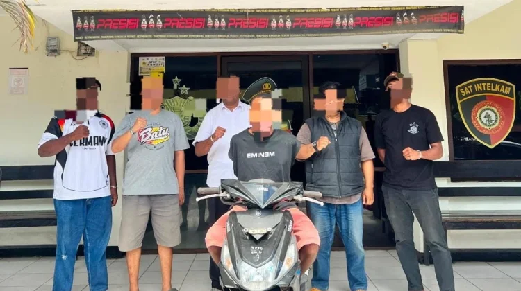 Tim Elang Polsek Sorong Barat Berhasil Tangkap  Terduga Pelaku Curanmor di Waisai
