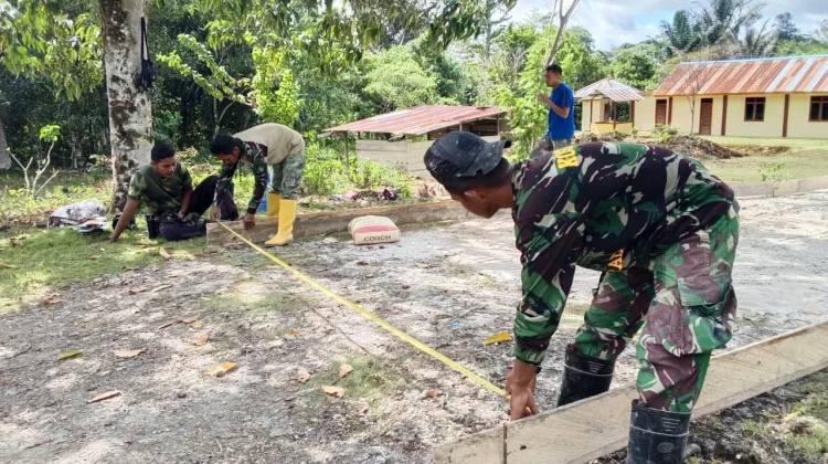 TMMD: Pengecoran Jalan di Kampung Sesor, Tingkatkan Akses Masyarakat