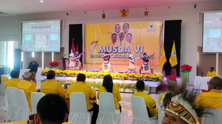 Septinus Lobat Resmi Membuka Musda ke-VI DPD Partai Golkar