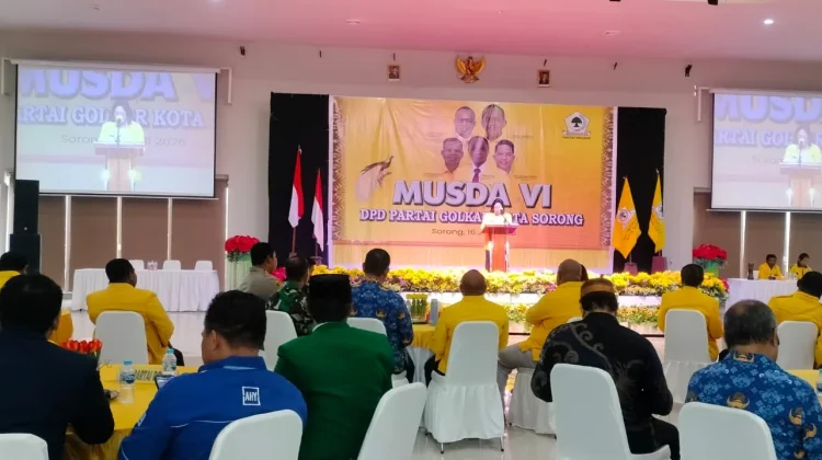 Septinus Lobat Resmi Membuka Musda ke-VI DPD Partai Golkar