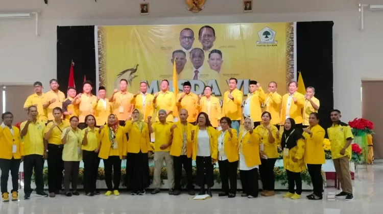Sah! David Hehanussa Terpilih Nahkodai Ketua Golkar Kota Sorong ‘Termuda’